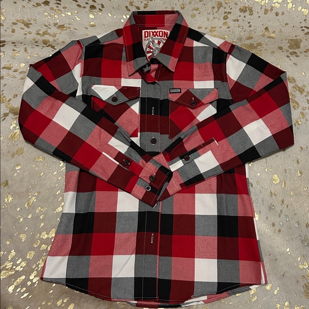 DIXXON Red and Black Flannel Shirt